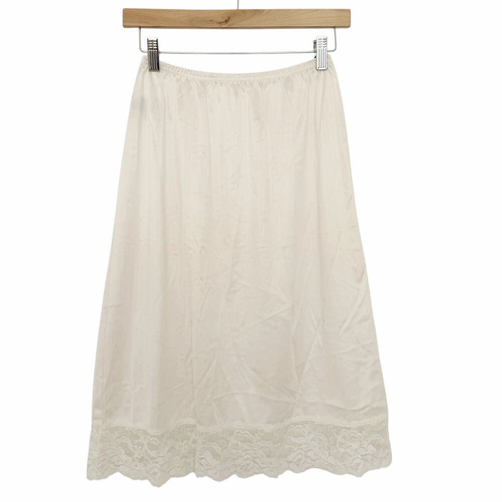 Vintage Vassarette Ivory Slip Skirt Sz M